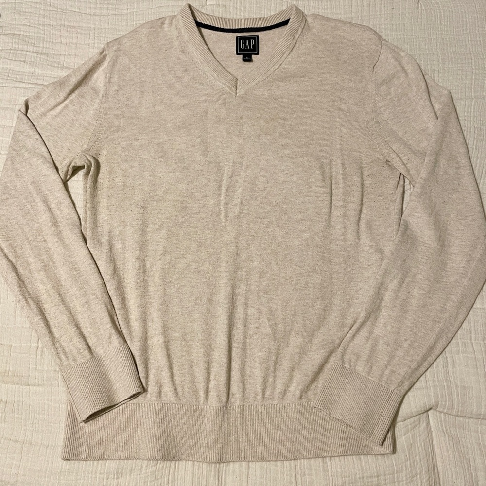 Gap Heathered Cream Sweater